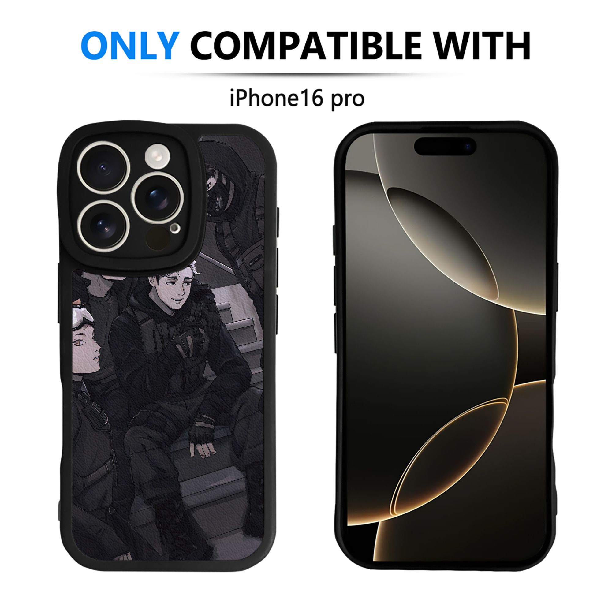 （画像用） ハイキュー!! Haikyu!! 【iPhone 16シリーズ対応】シリコンスマホケース（レザー調） 材質：シリコン